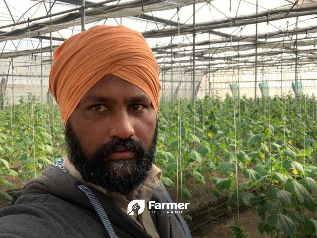 Satnam Singh at his farm