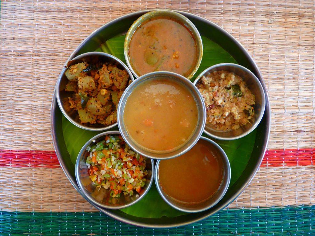 Indian meal consisting of dal