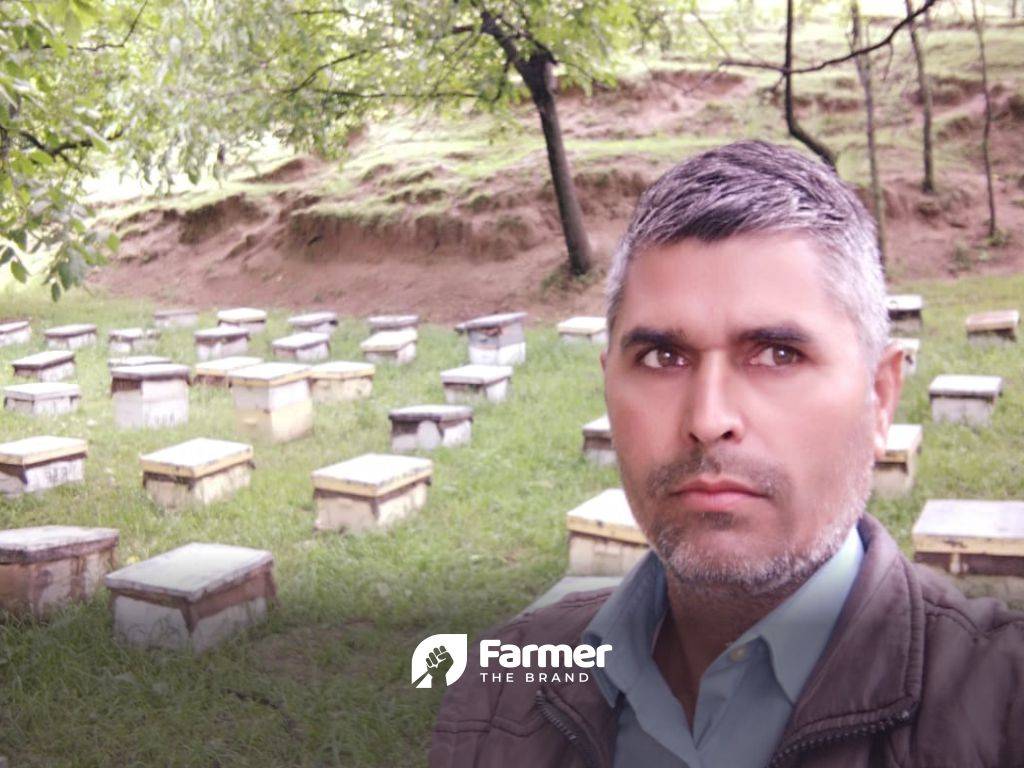 Praveen at his bee farm