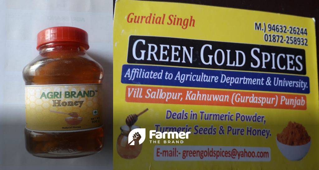 Honey and contact details of Gurdial Singh