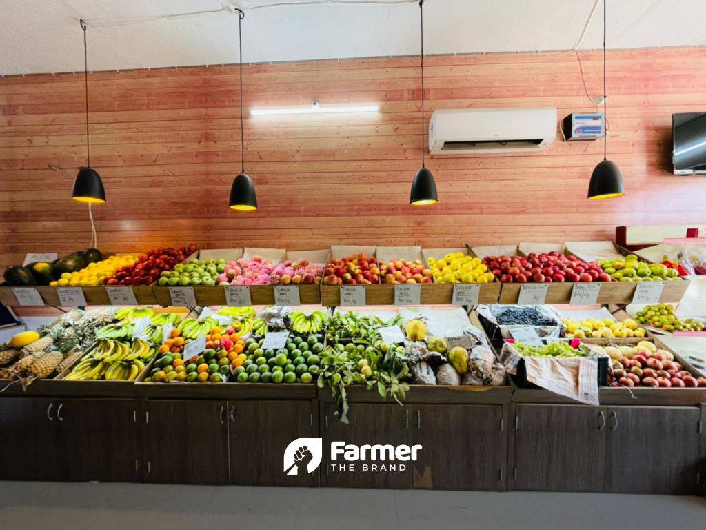 Fruits and Veggies on display