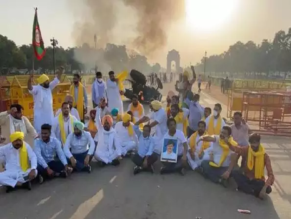 Farmers protest