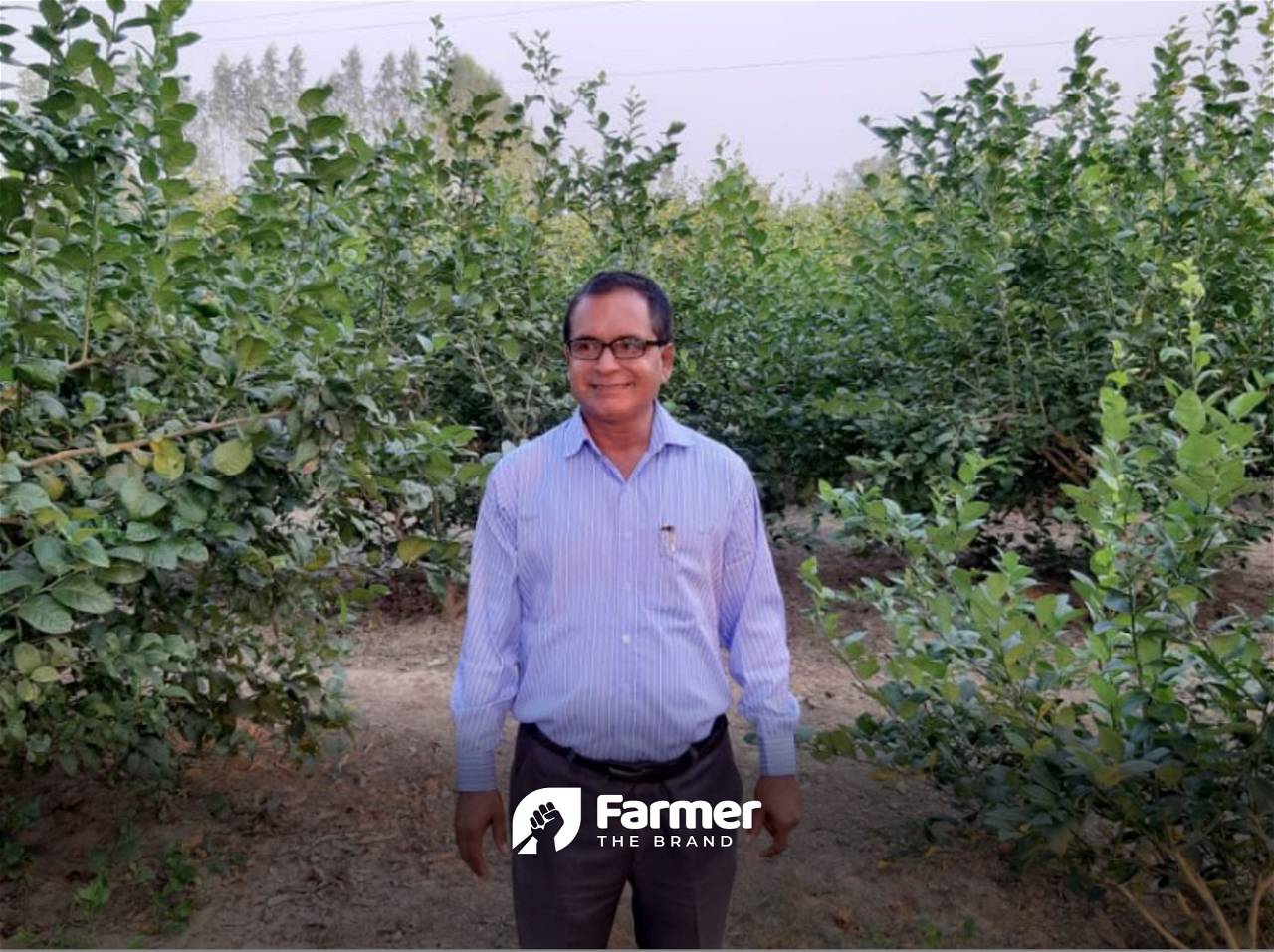 Anand Mishra in his Orchard