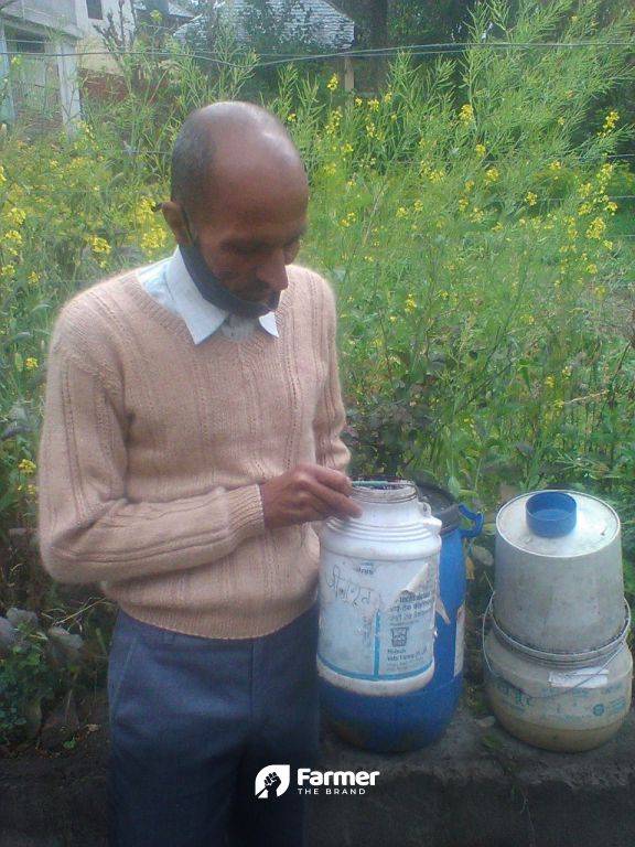 Kamal with his alternative to chemicals