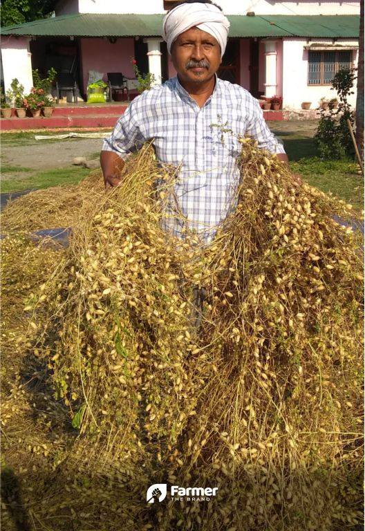 Narendra with his harvest