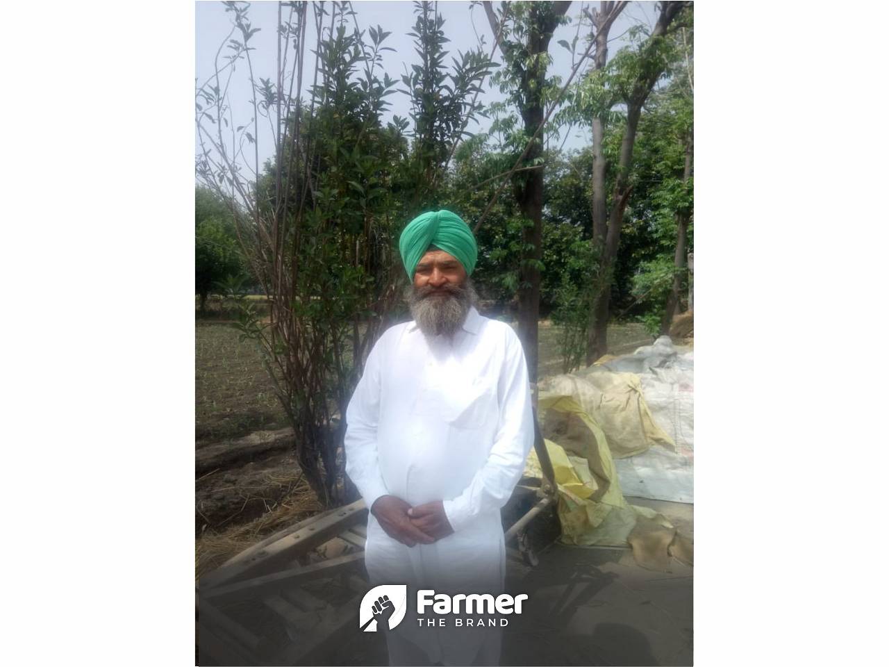 Sukhjit Singh at his farm