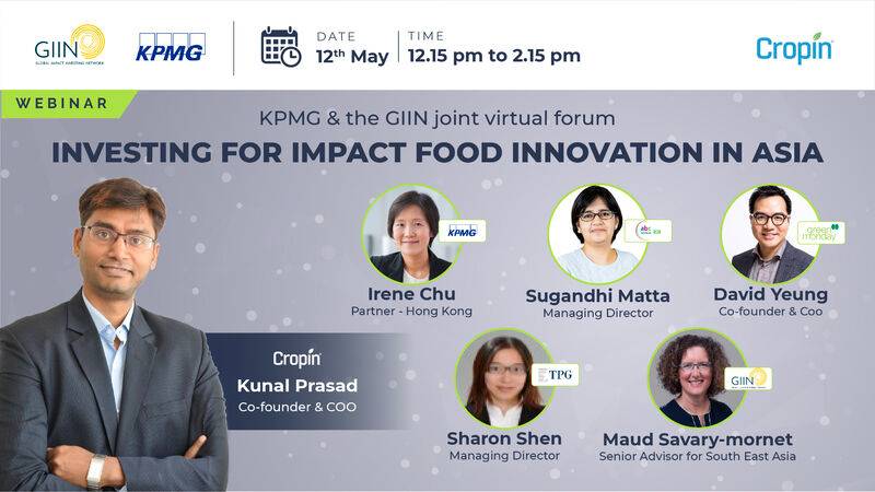 Webinar on Investing for Impact Food Innovation in Asia