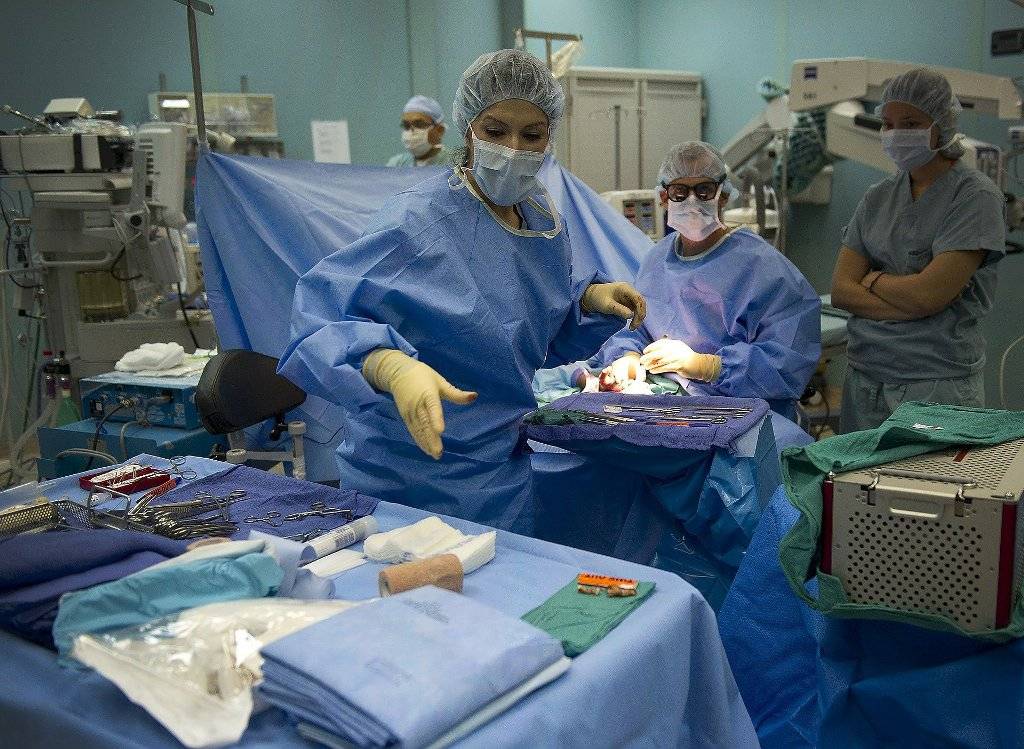 Nurses arranging their nurse kits