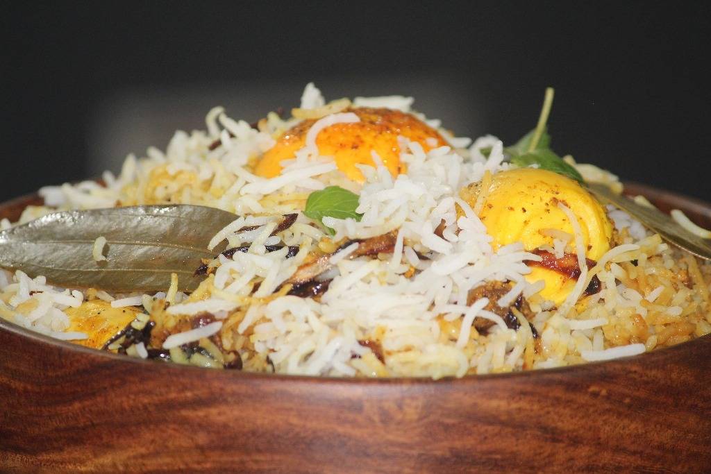 Biryani made from Basmati rice