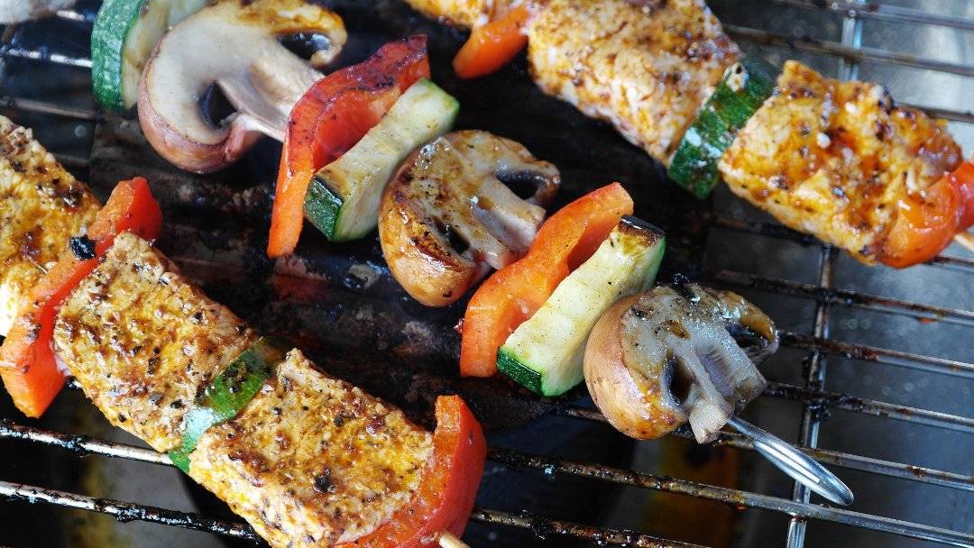 Grilled mushrooms