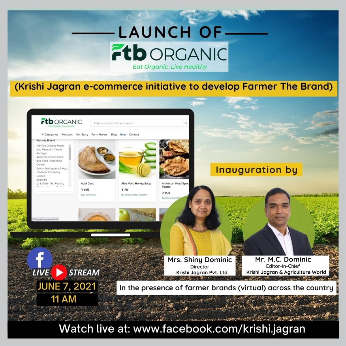 FTB Organic launch