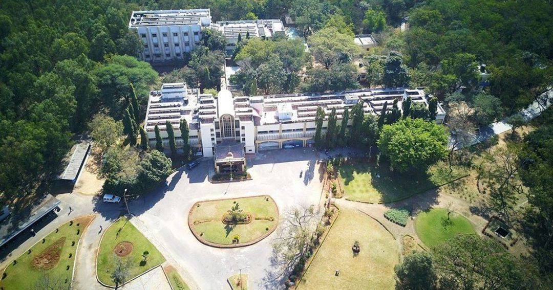 Aerial view of University of Hyderabad