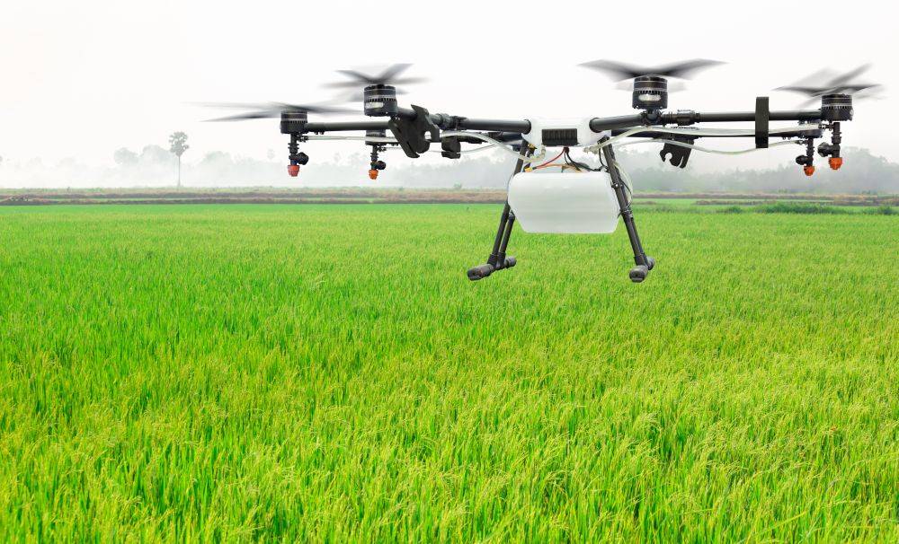 Drones being used in agriculture field