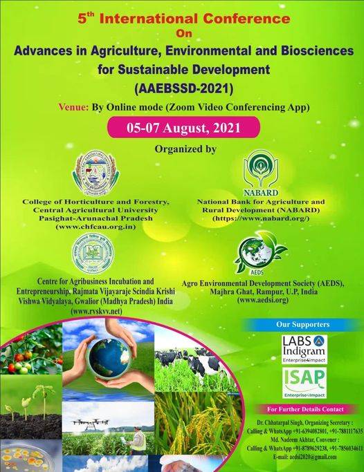 5th International Conference on "Advances in Agriculture, Environmental