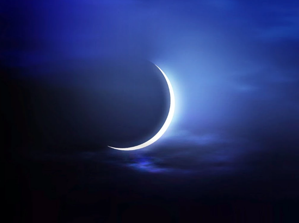 Crescent Moon that marks Eid