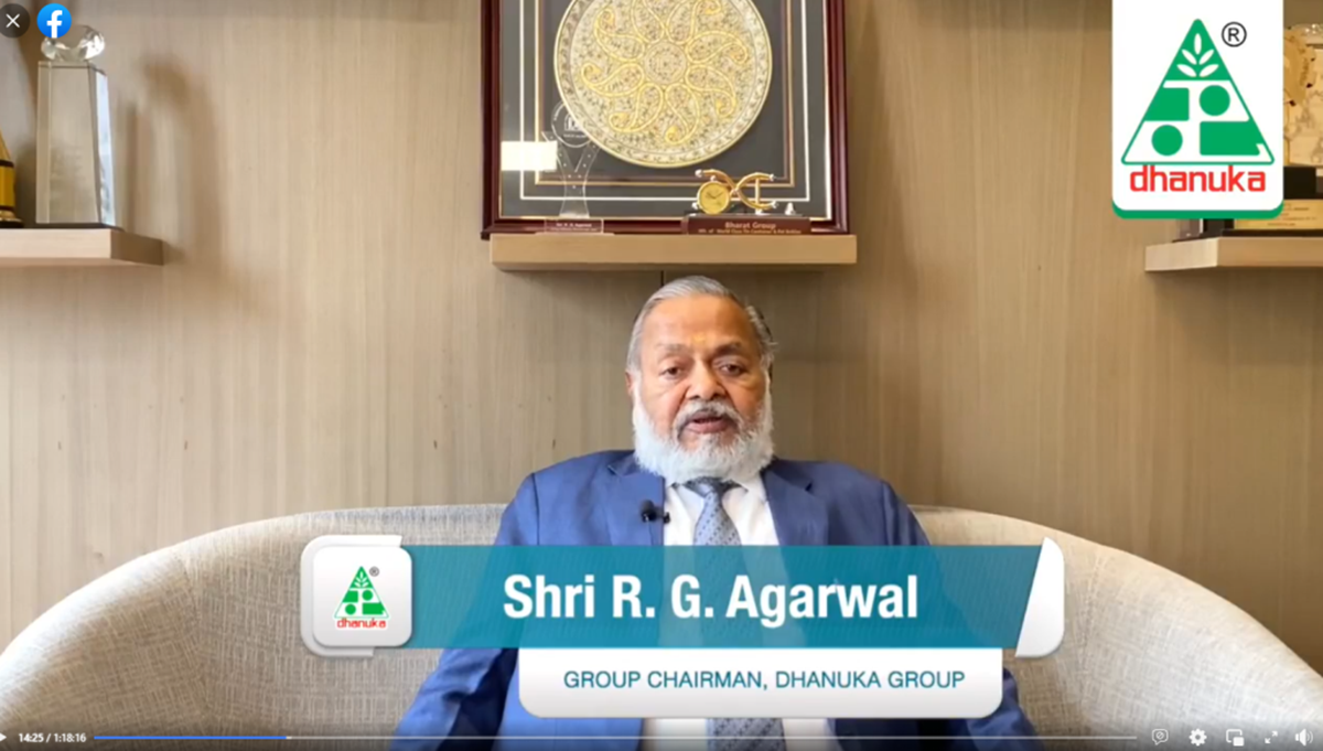 Shri R.G Agarwal Group Chairman Dhanuka Group