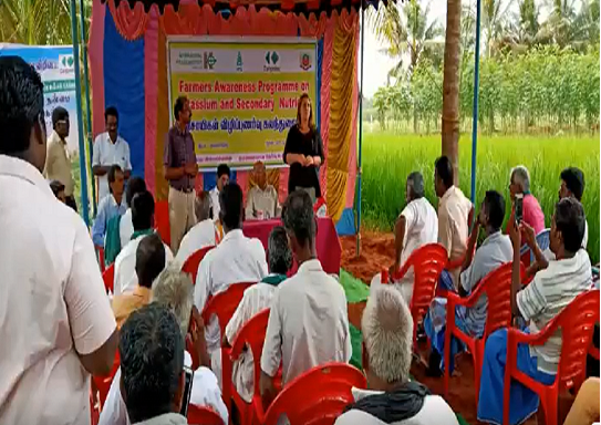 An awareness meetings for the farmers to highlight how Polyhalite can enhance the yield and quality of their produce.