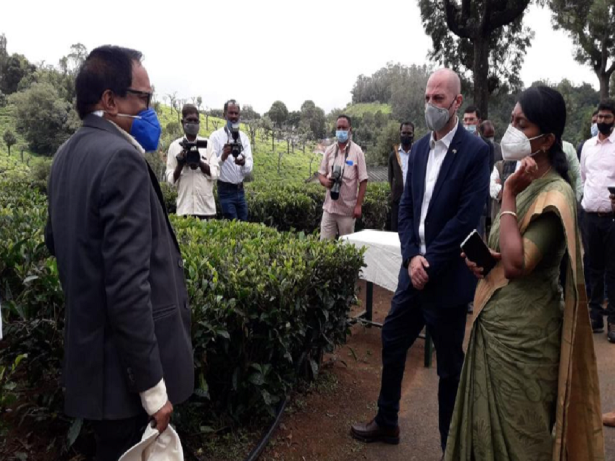 Discussion during the launch of IoT Irrigation Project