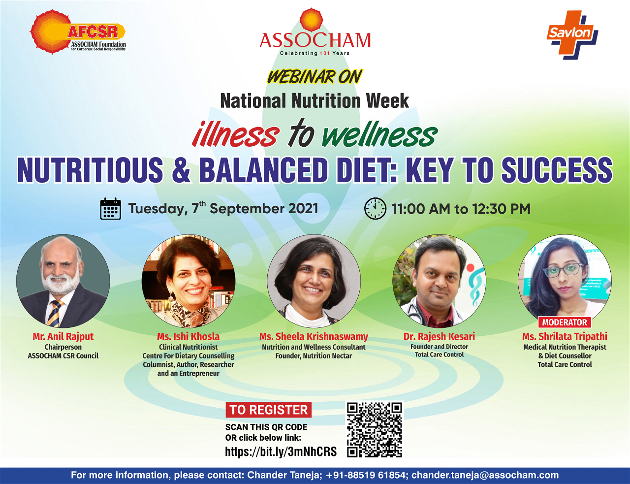 Webinar on “Nutritious and Balanced Diet: Key To Success”