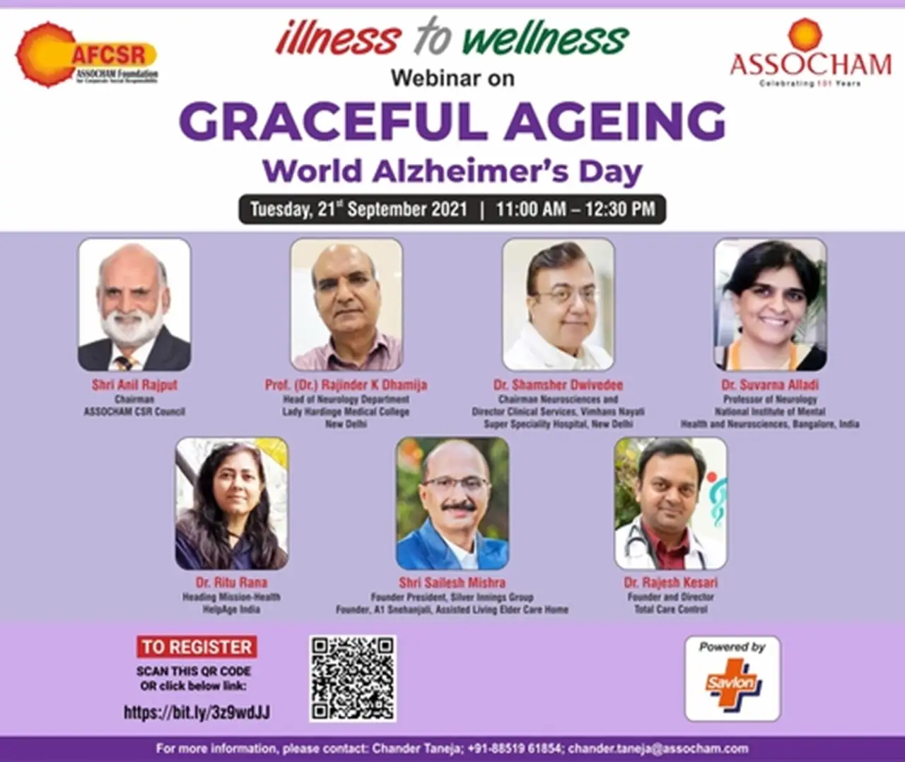 Webinar on “Graceful Ageing” on World Alzheimer's Day