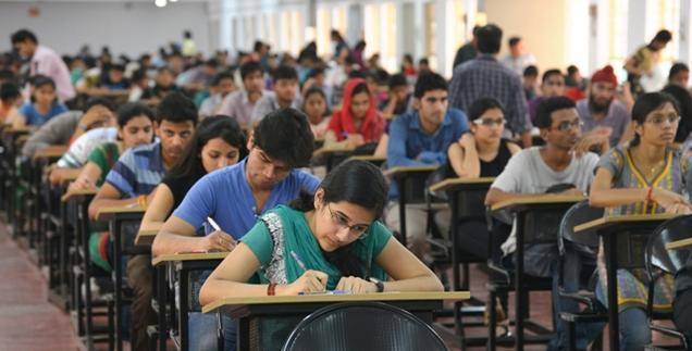 Students Taking Exam