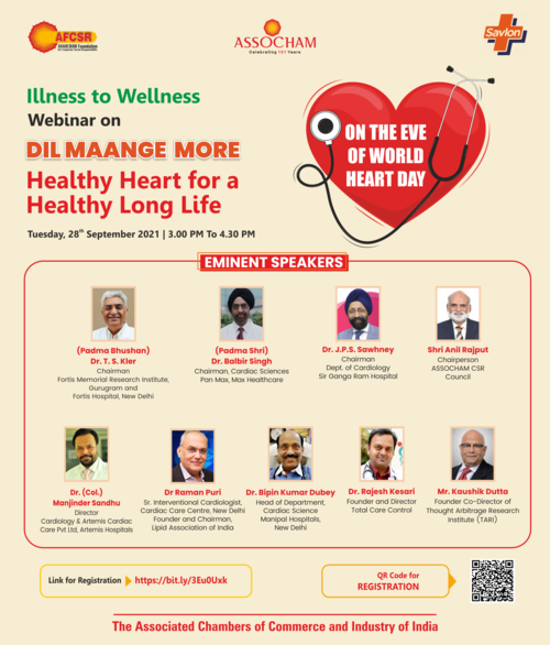 Webinar on Dil Maange More- Healthy Heart for a Healthy Long Life