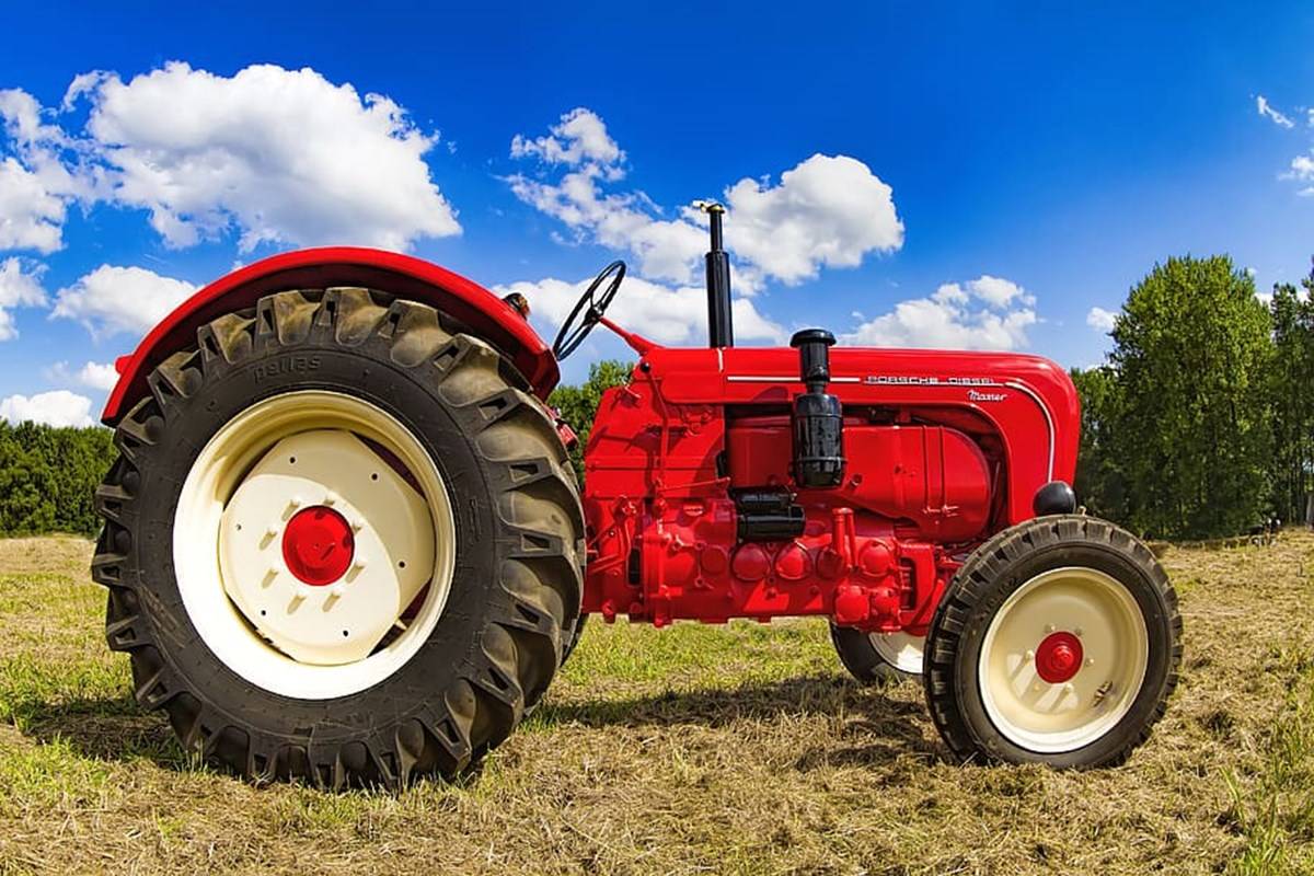 Tractor Standing In The Field
