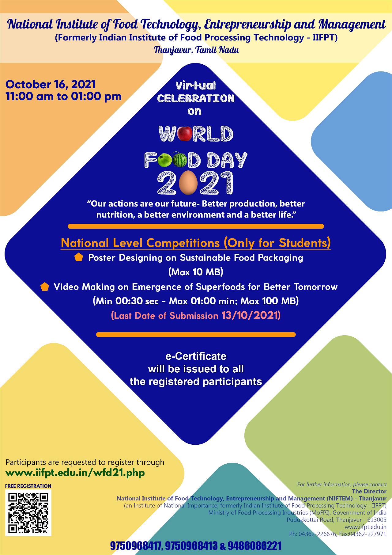 Virtual Celebration on World Food Day 2021