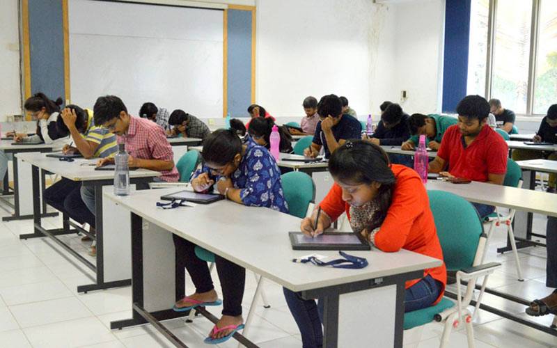 Students Writing Exam