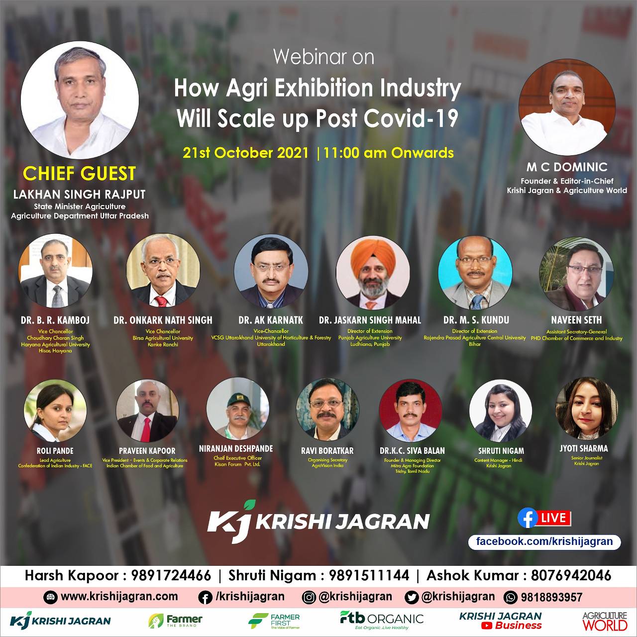 Webinar on ‘How Agri Exhibition Industry Will Scale Up Post-Covid-19’