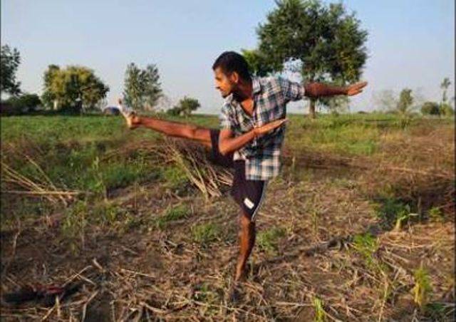 Vineet Kumar, aka Khomcha A young farmer from a village in the Bulandshahr district, UP