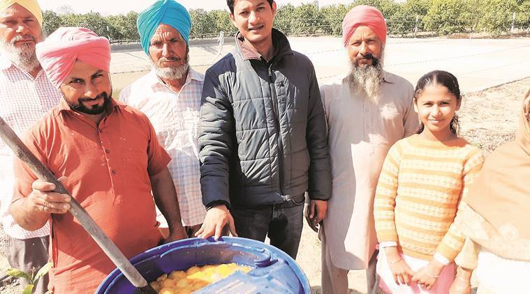 Punjabi Farmer producing bio enzymes from Kinnow
