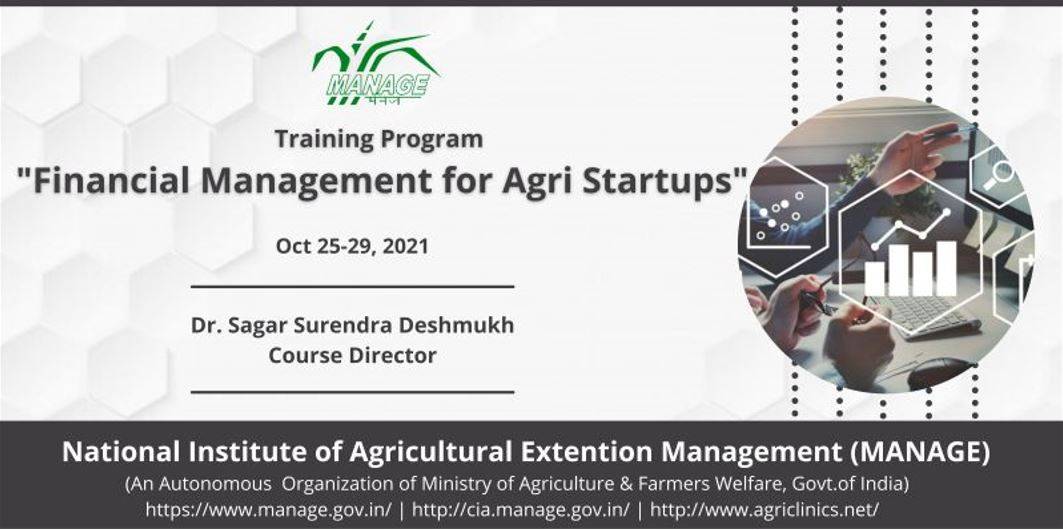 Training Program on Financial Management for Agri Startups