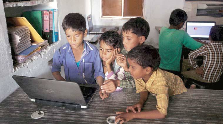 Children with Laptop