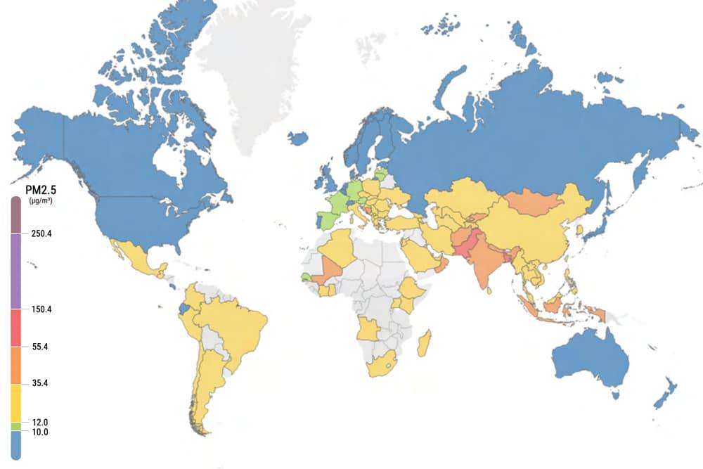 Top 10 Countries with the Cleanest Air in the World