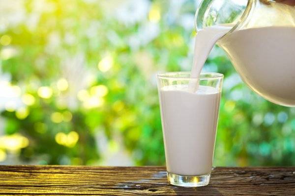 Glass of Milk on Table