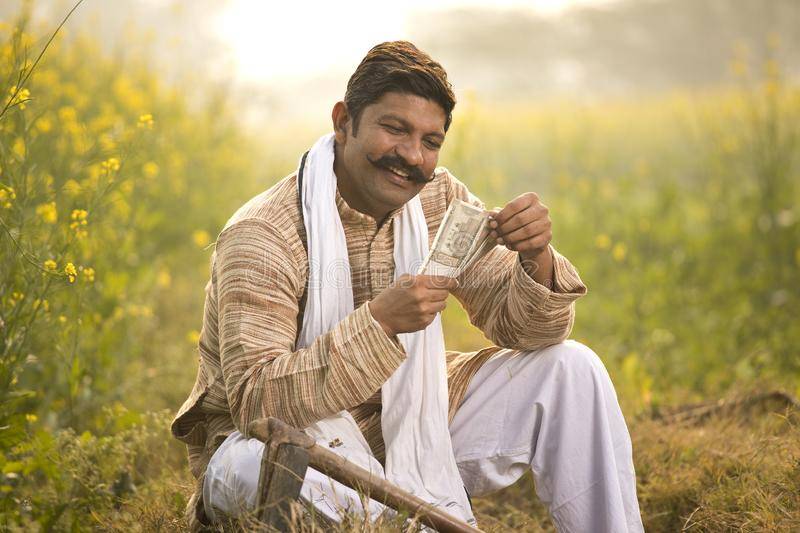 Happy Farmer on Field