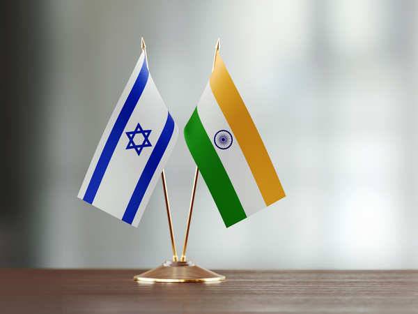 Israeli and Indian Flags