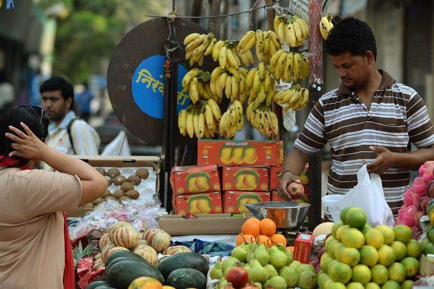 Fruit Vendor selling fruits