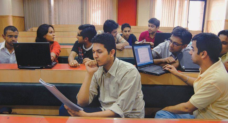 Student with laptop