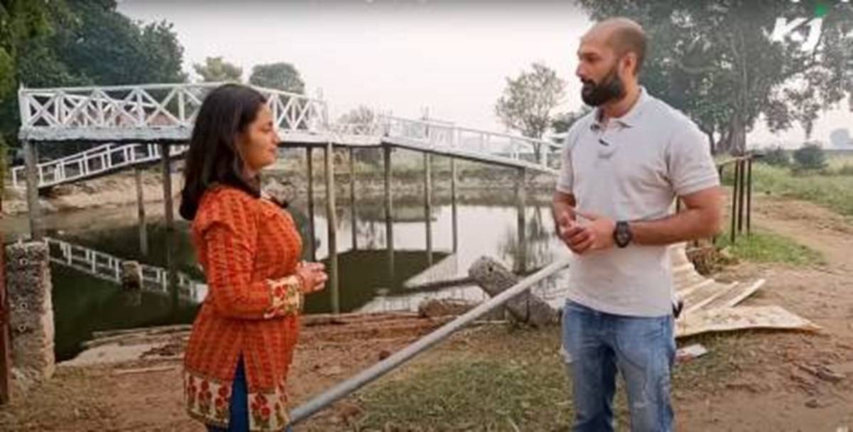 Krishi jagran rerporter with Rachit Agarwal