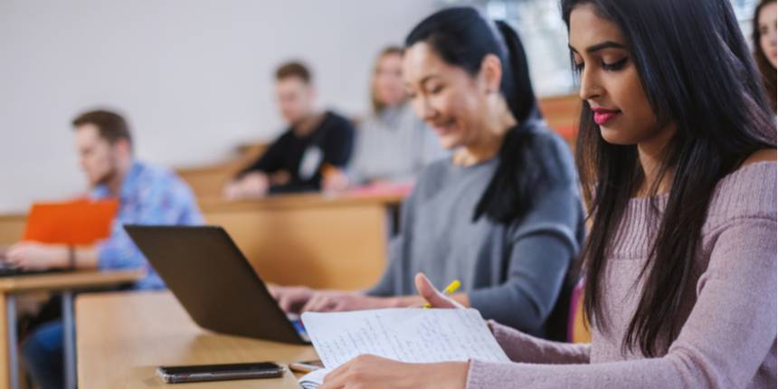 Students applying for the job