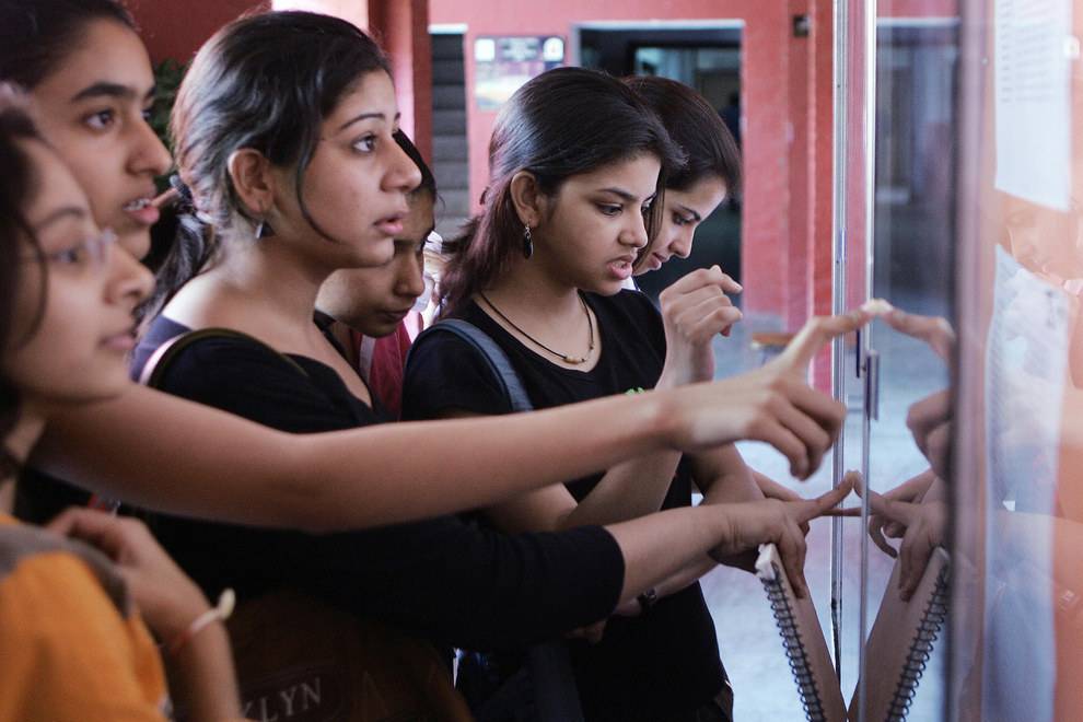 Students Checking their Results