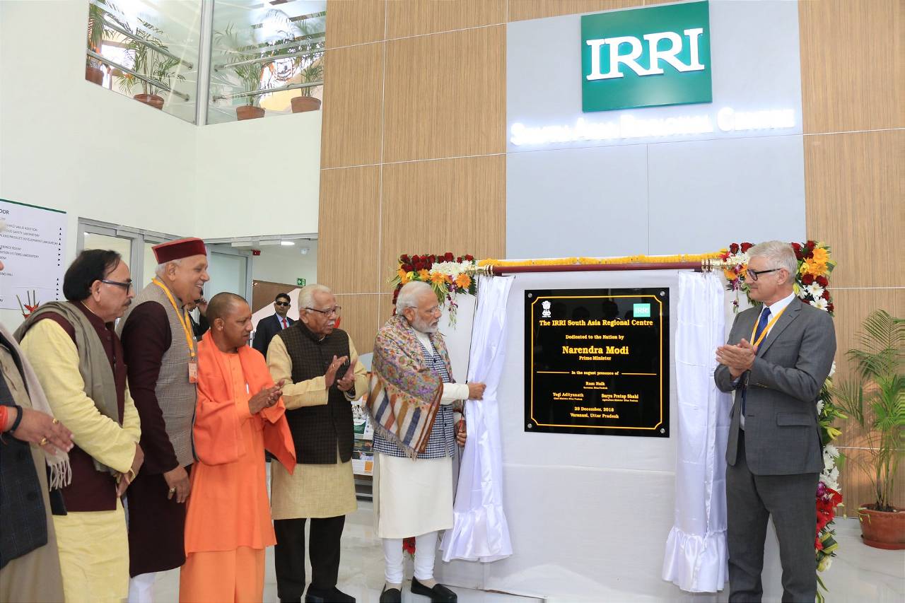 PM Modi while inaugurating Speed Breeding Facility of IRRI