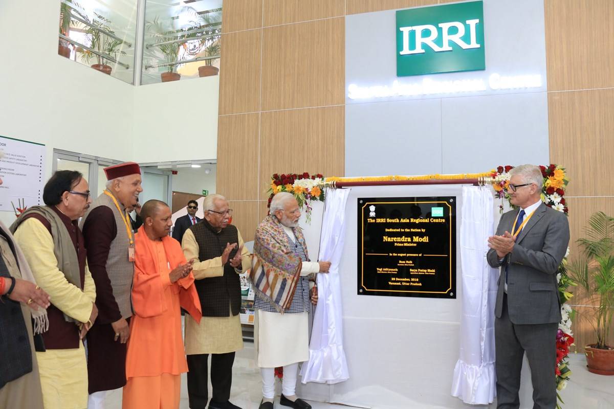 PM Modi while inaugurating Speed Breeding Facility of IRRI