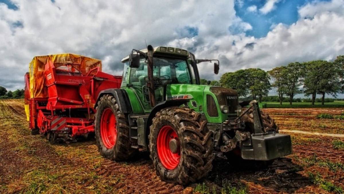 Agricultural Machinery working in the field