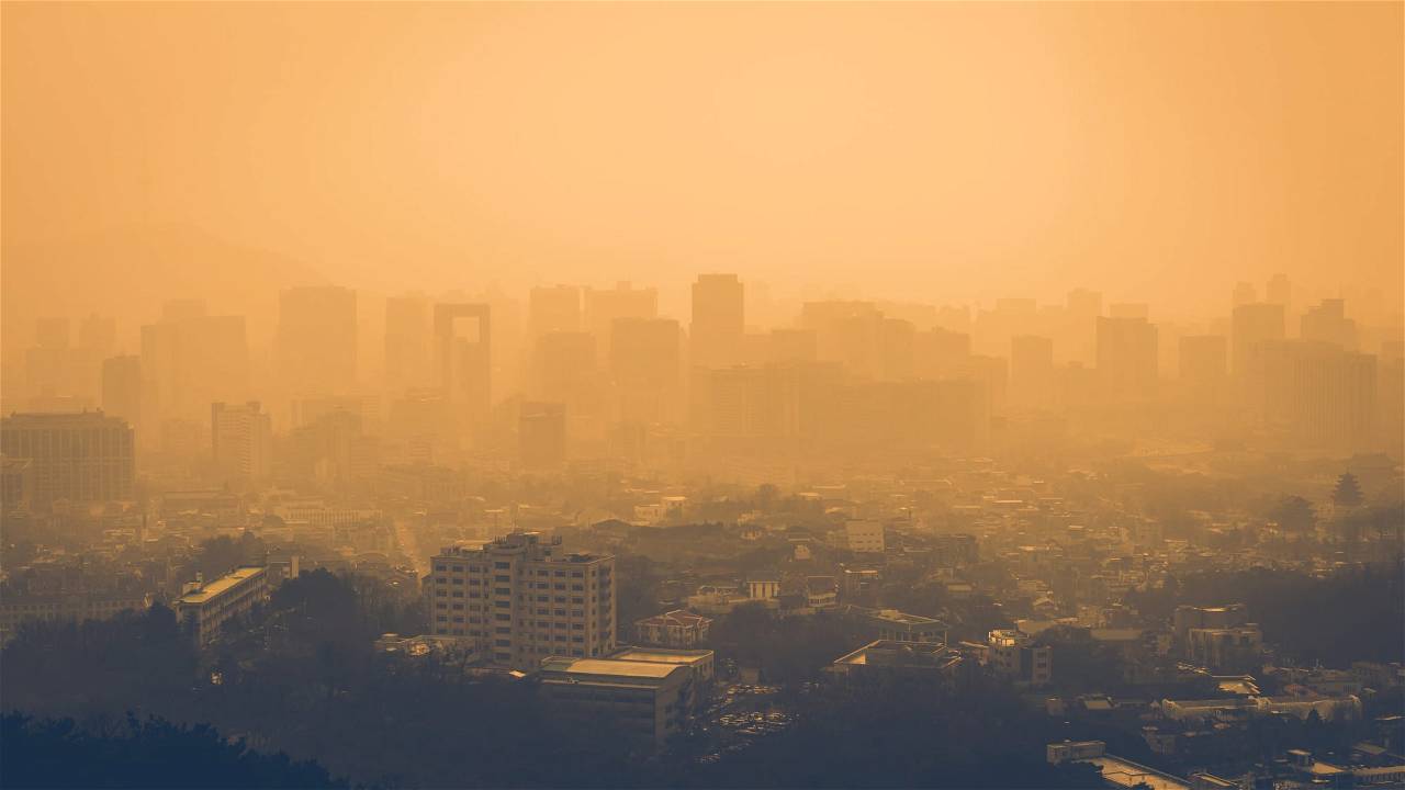 Particle Pollution in city