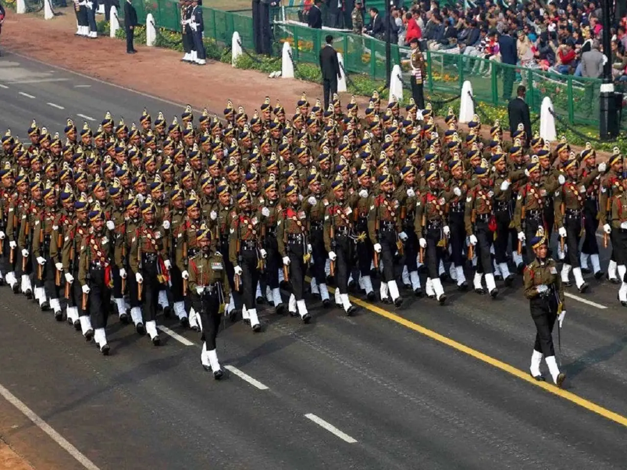 Parade on the occasion of republic day