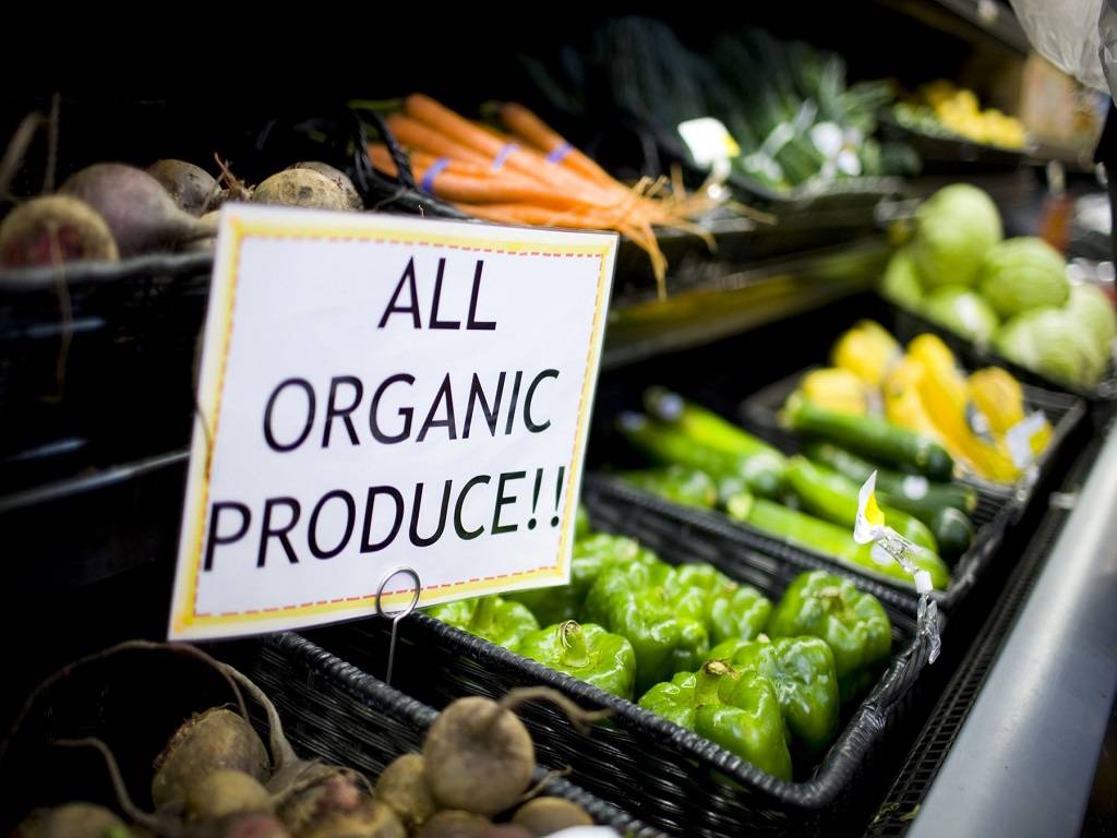 Organic food available in Supermarkets