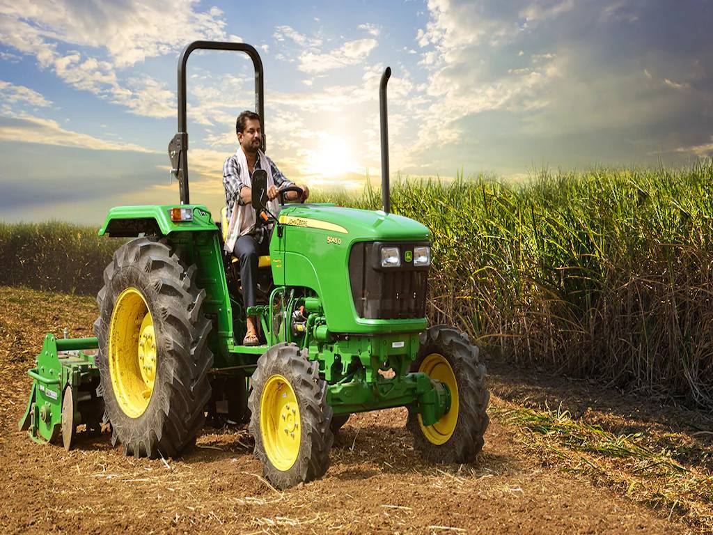 Tractor in the field